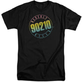 Beverly Hills 90210 Color Blend Logo Men's 18/1 Tall Cotton Short-Sleeve T-Shirt